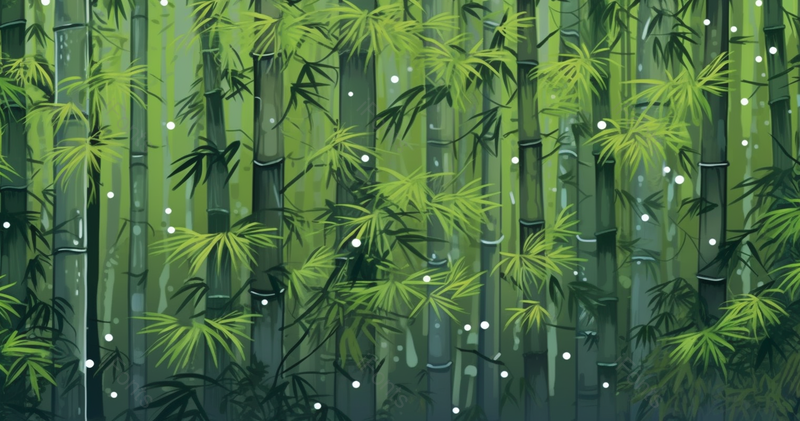 小雨之中的竹林,插画/手绘图,插画/手绘图库,插画/手绘图下载,插画/手绘